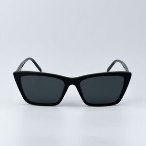 Saint Laurent Women BRAND NEW Sunglasses Black Cat Eye SL737 MICA THIN 001